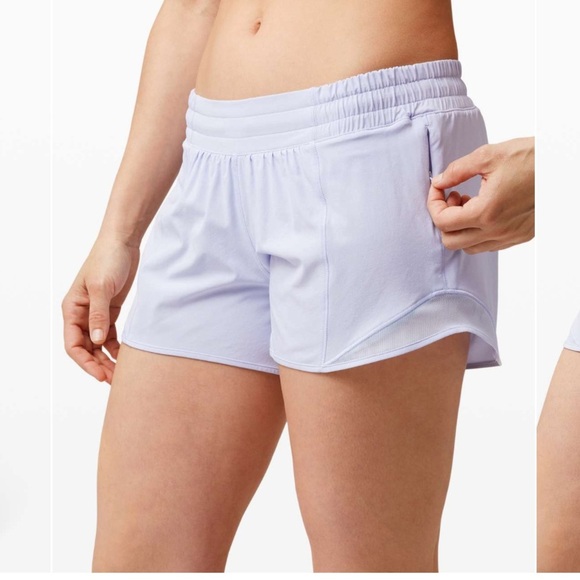 Lululemon Athletica Blue Athletic Shorts High-Waisted Design - Picture 1 of 7